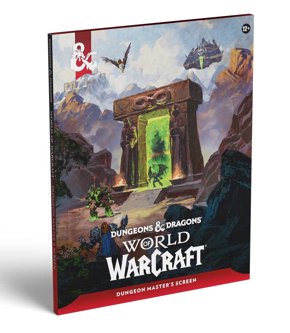 Vierteiliger englischer World of Warcraft Spielleiterschirm für Dungeons & Dragons