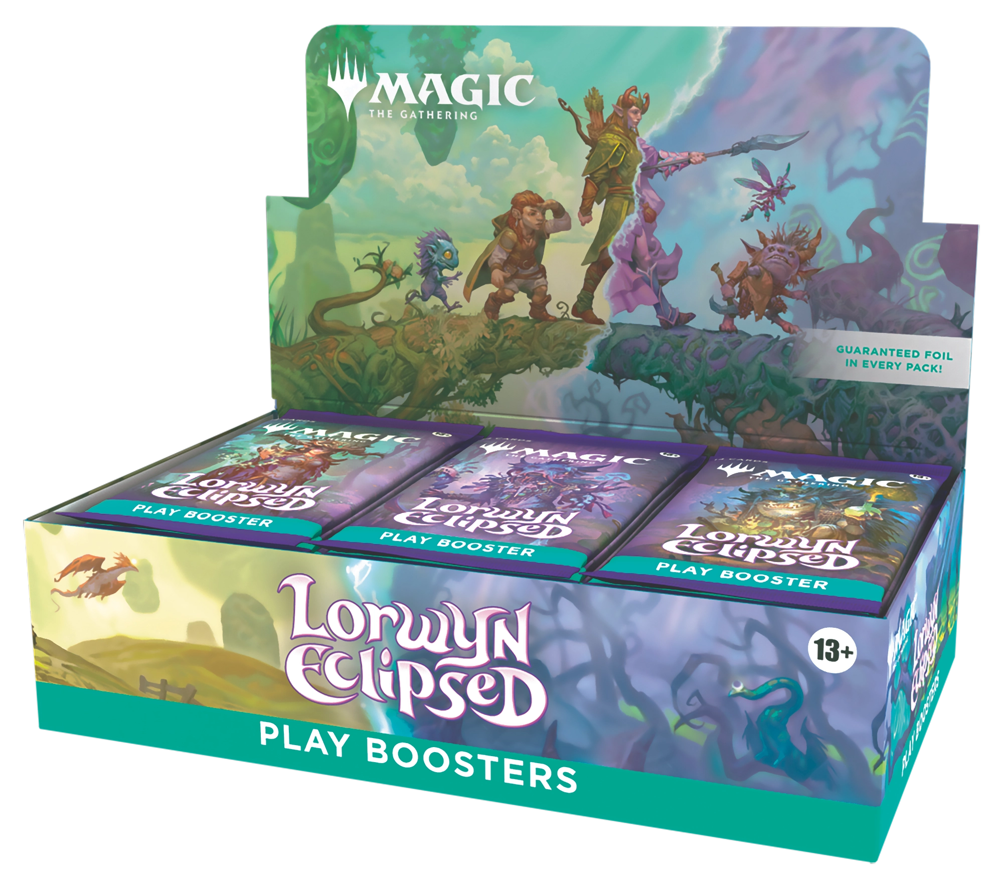 Lorwyn Eclipsed Play Booster Display mit 30 englischen Boostern – offizielle Produktabbildung