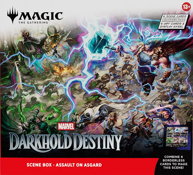 Magic: The Gathering Marvel Darkhold Destiny Scene Box – Assault on Asgard, englische Originalverpackung